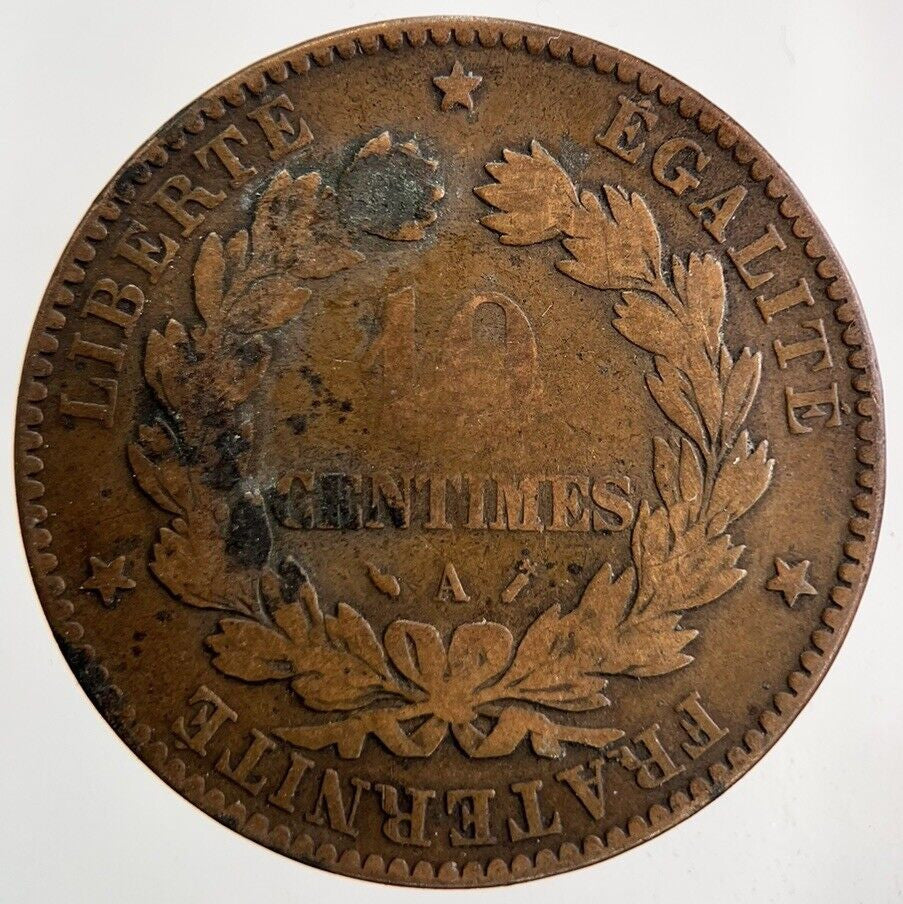 1896 France 10 Centimes Coin | Collectable Grade