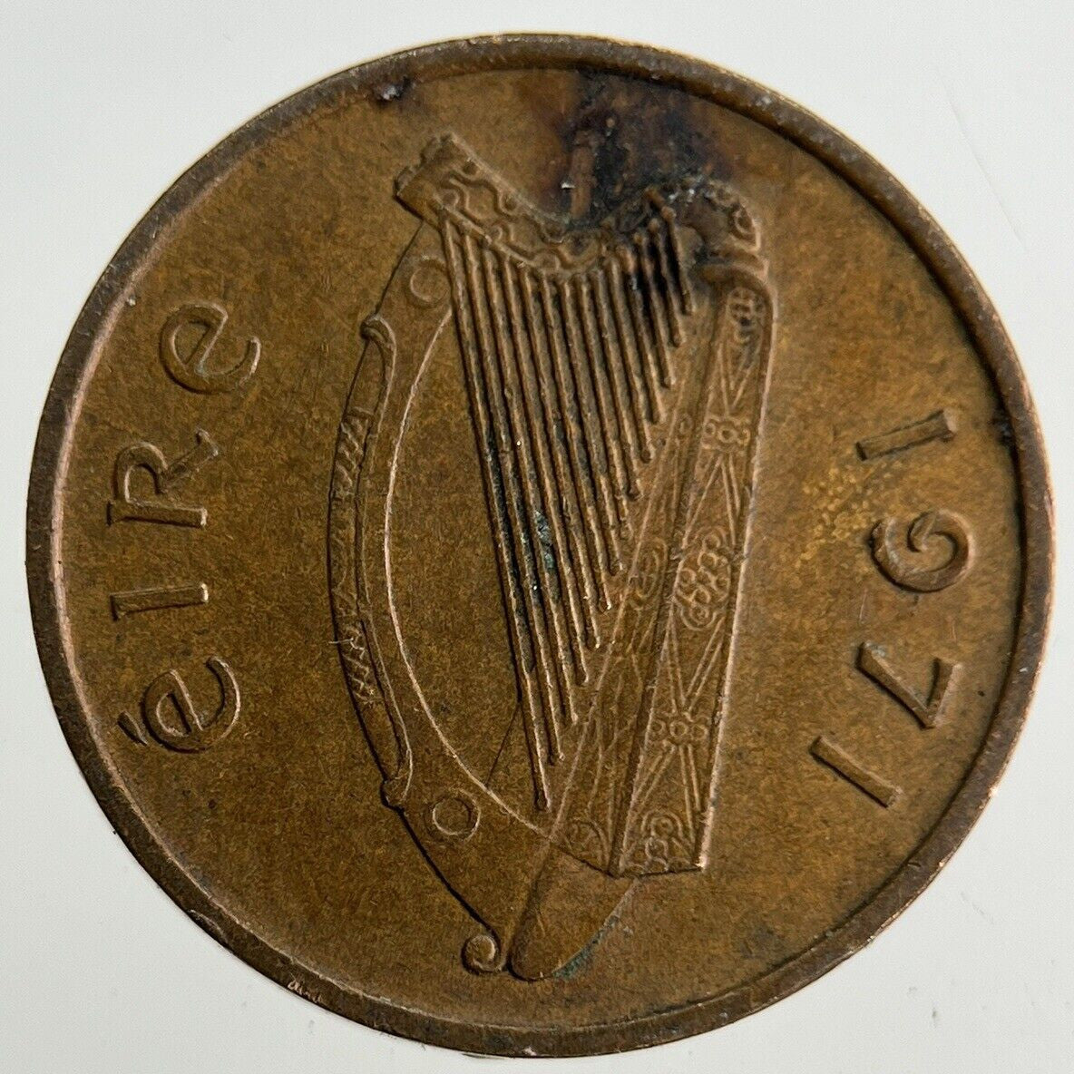 1971 Irish 1/2p Half - Pence Coin | Fine Collectable Grade