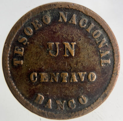 1854 Argentina 1 Un Centavo Coin | Fine Collectable Grade