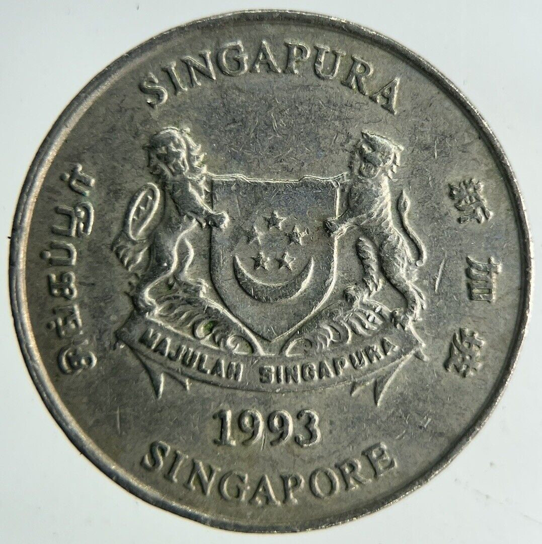 1993 Singapore 20 Cents Coin | Fine Collectable Grade
