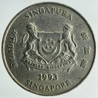 1993 Singapore 20 Cents Coin | Fine Collectable Grade