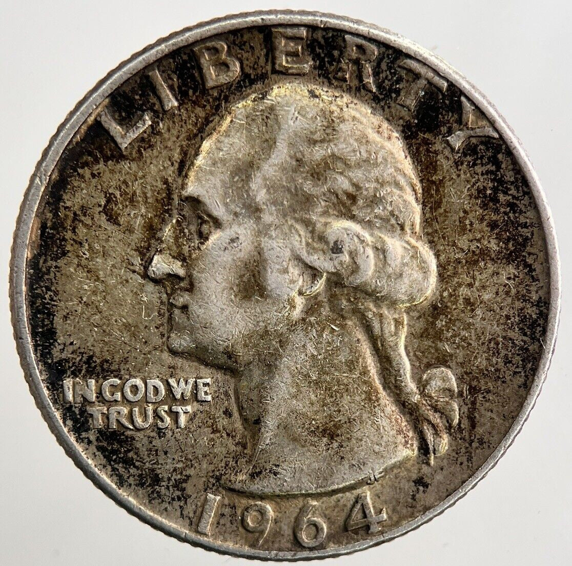 1964 - D US American Quarter Silver Coin | Fine Collectable Grade | a5596