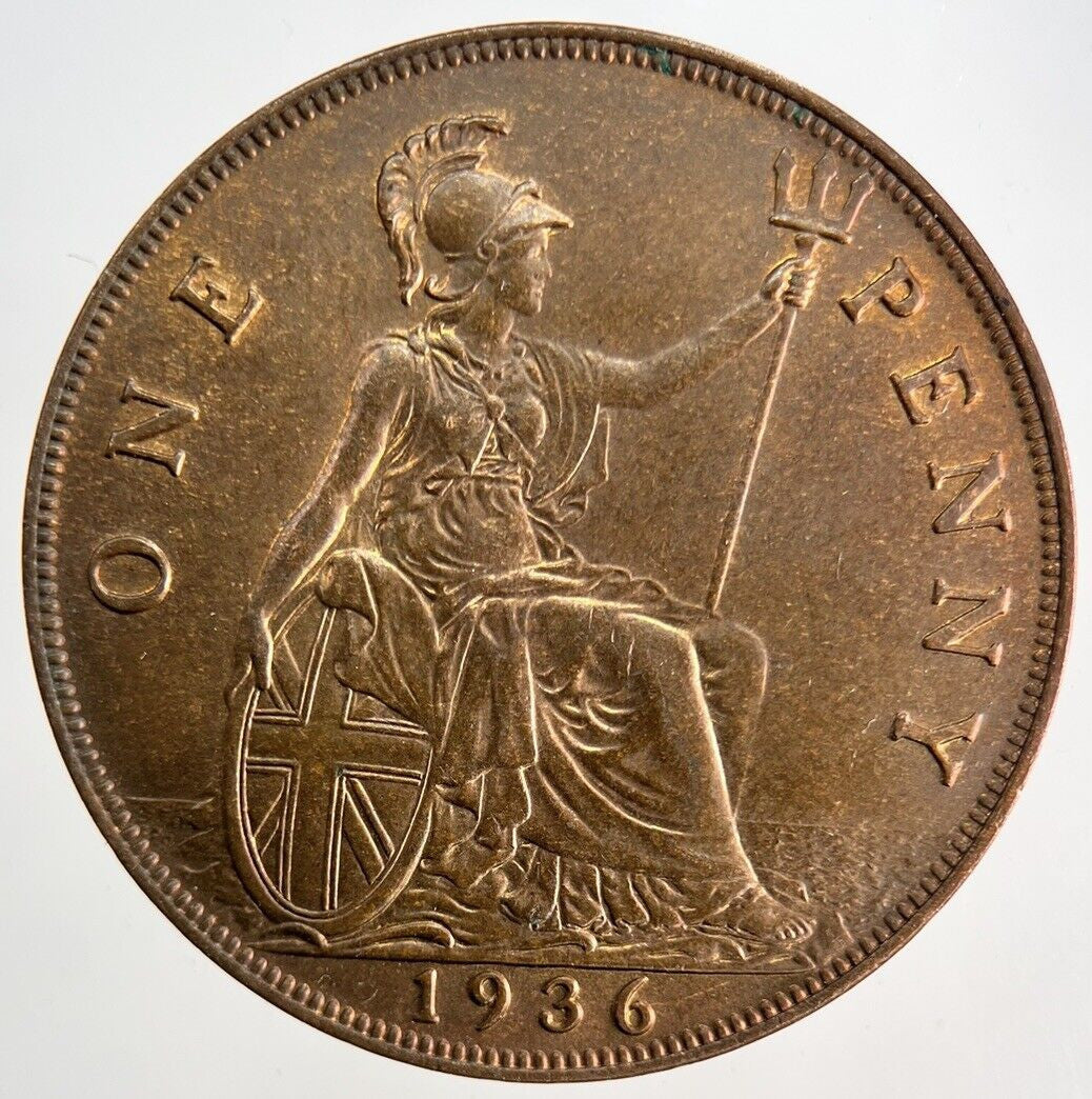 1936 George V One Penny Coin | Very High Grade