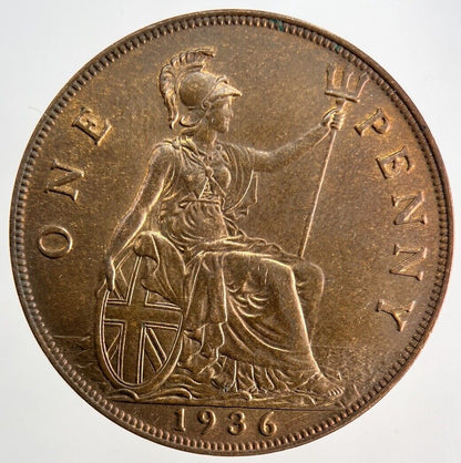 1936 George V One Penny Coin | Very High Grade