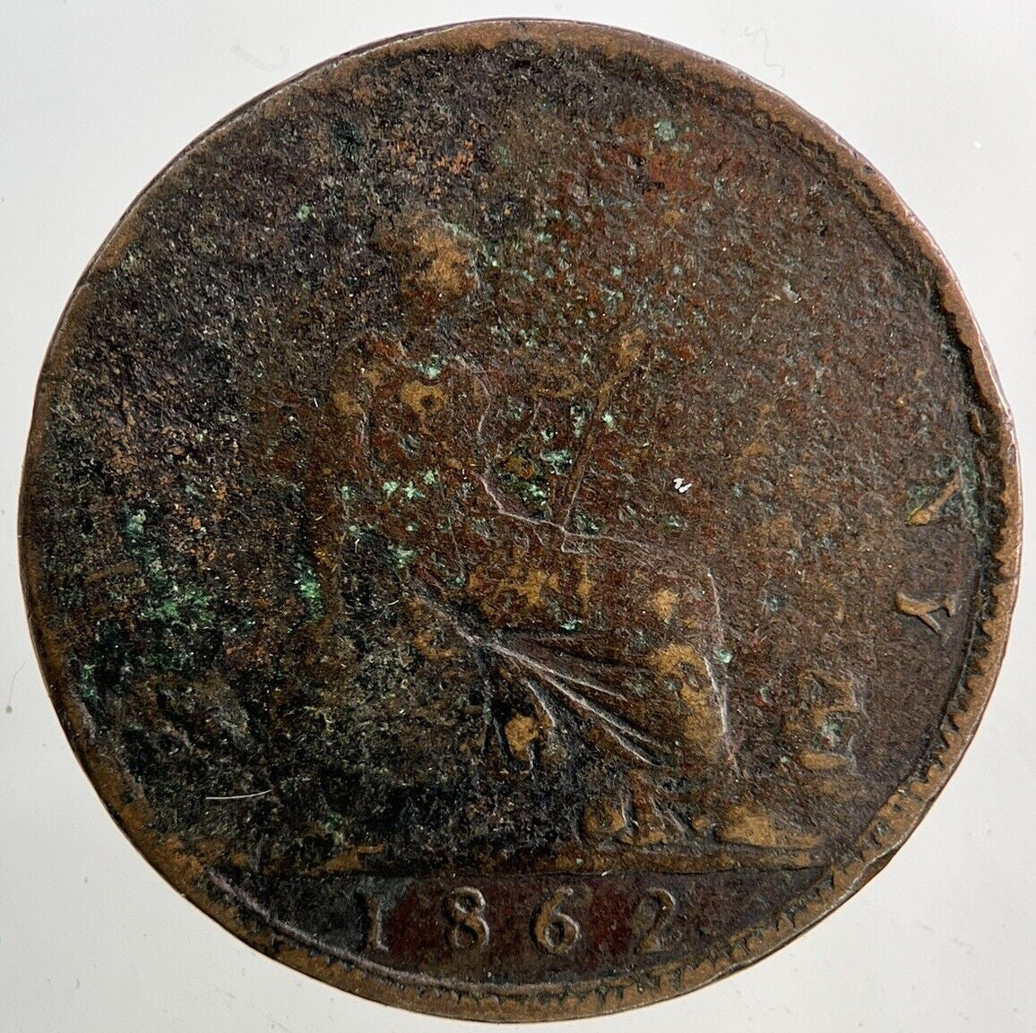1862 Victoria Half - Penny Coin | Collectable Grade