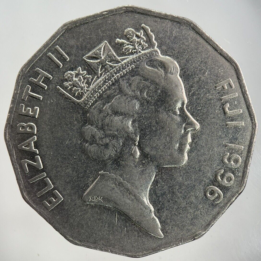 1996 Fiji 50 Cents Coin | Fine Collectable Grade