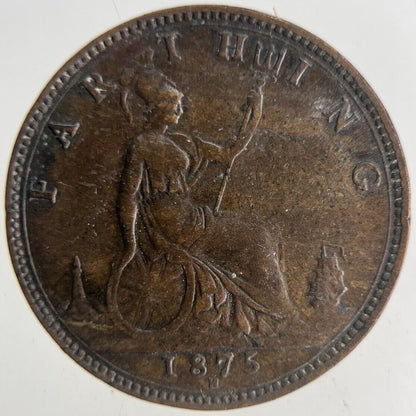 1875-H Victoria Farthing Coin | Fine Collectable Grade