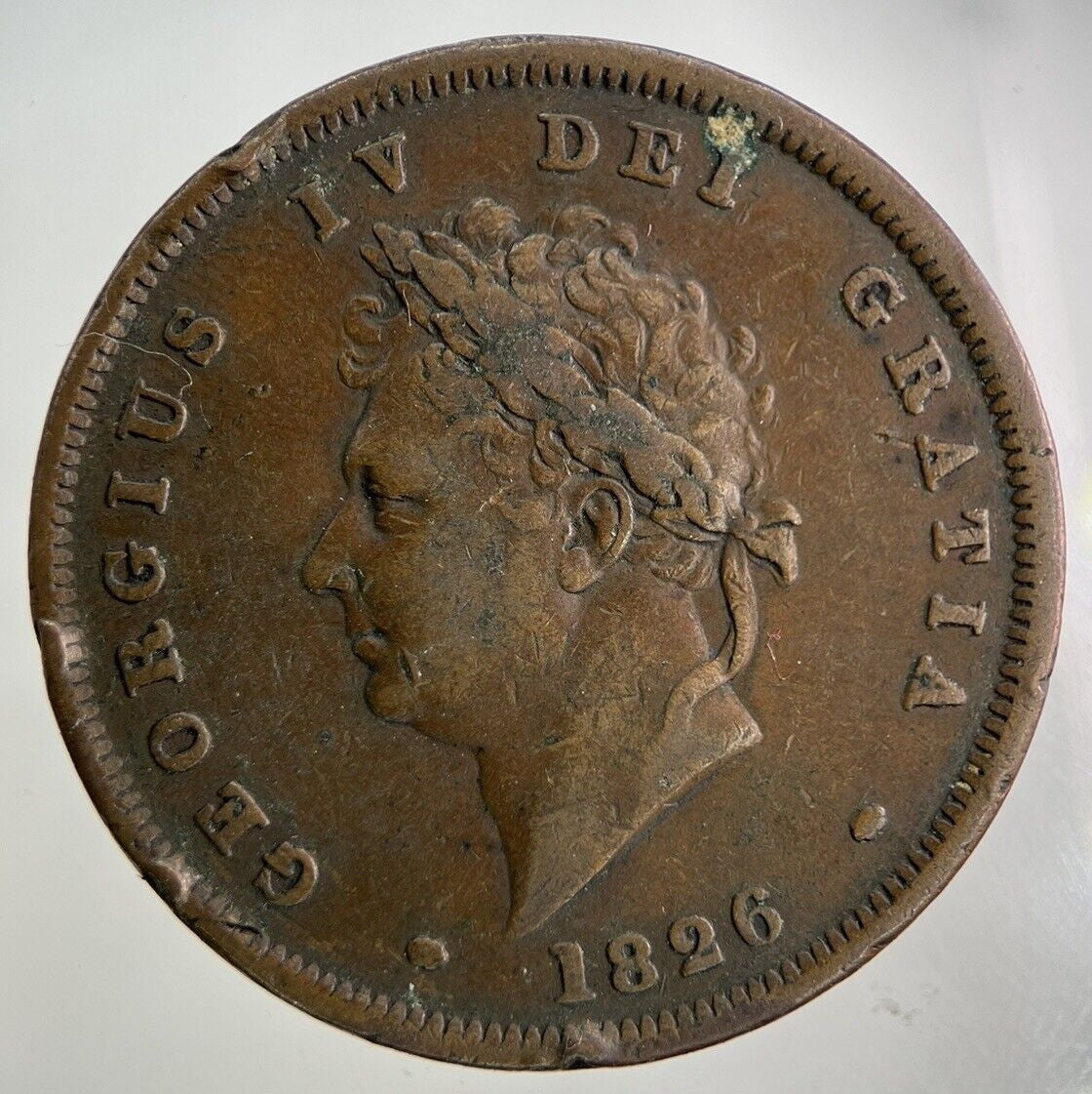 1826 George IV One Penny Coin | Fine Collectable Grade
