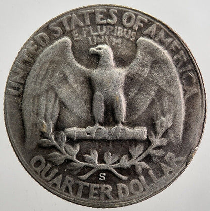 1946 - S US USA Quarter Dollar Silver Coin | Fine Collectable Grade | a7949
