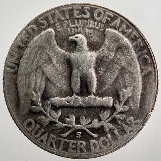 1946 - S US USA Quarter Dollar Silver Coin | Fine Collectable Grade | a7949