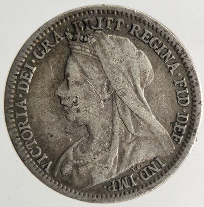 1900 Victoria Threepence Silver Coin | Fine Collectable Grade