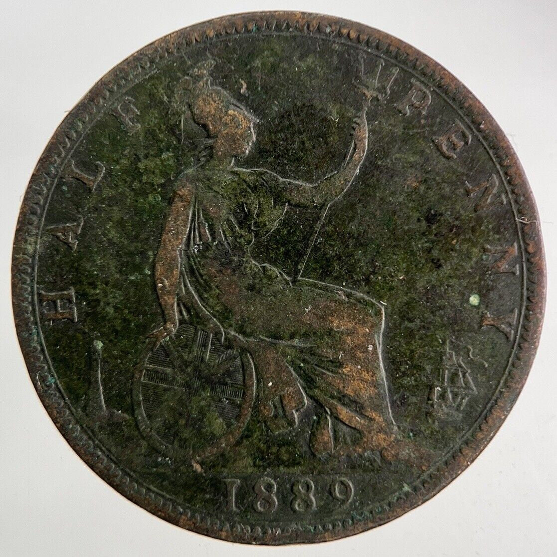 1889 Victoria Half - Penny Coin | Fine Collectable Grade