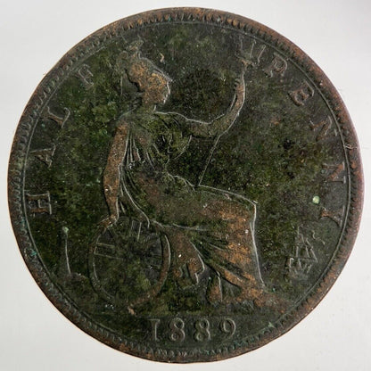 1889 Victoria Half - Penny Coin | Fine Collectable Grade
