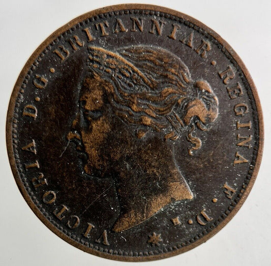1877 Jersey One Twenty - Fourth Of A Shilling 1/24th Coin | Fine Collectable Grade
