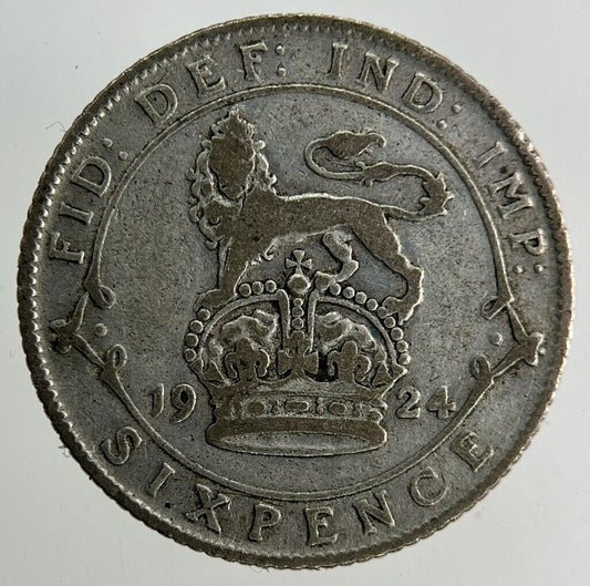 1924 George V Sixpence Silver Coin | Collectable Grade