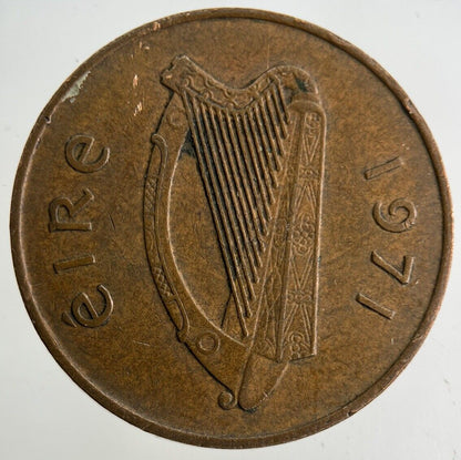 1971 Irish 2p Two - Pence Coin | Fine Collectable Grade