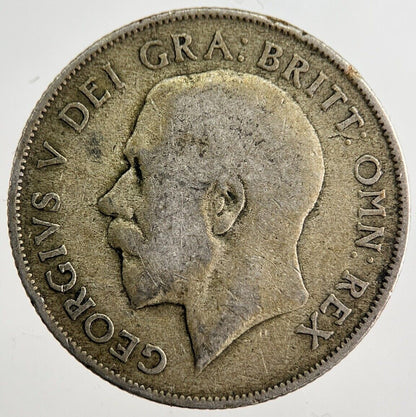 1921 George V Shilling Silver Coin | Collectable Grade | a8194