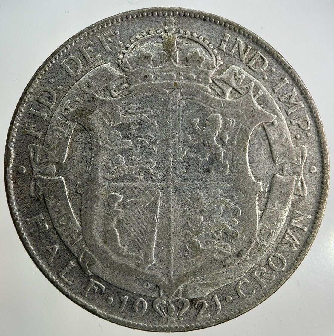 1921 George V Half - Crown Silver Coin | Collectable Grade