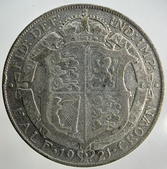 1921 George V Half - Crown Silver Coin | Collectable Grade