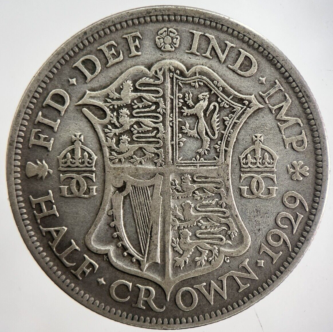 1929 George V Half - Crown Silver Coin | Collectable Grade