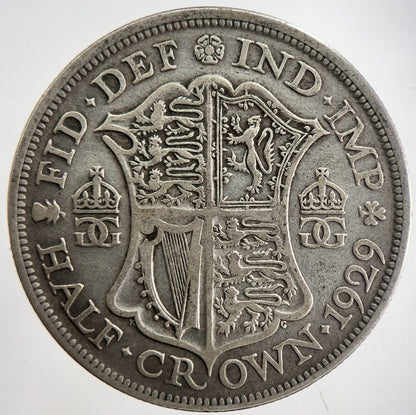 1929 George V Half - Crown Silver Coin | Collectable Grade