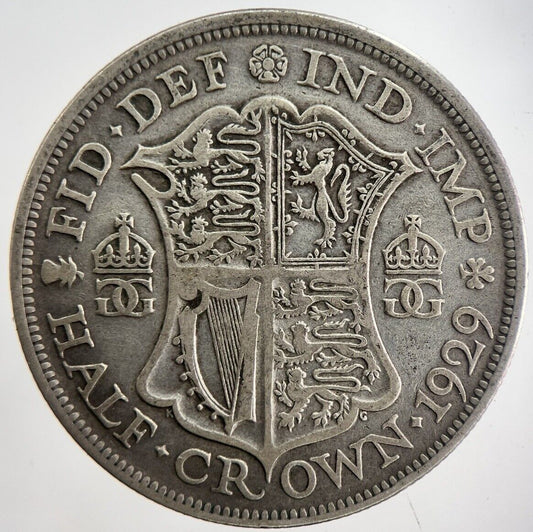 1929 George V Half - Crown Silver Coin | Collectable Grade