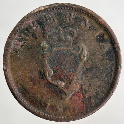 1806 Irish Hibernia Half - Penny Coin | Collectable Grade