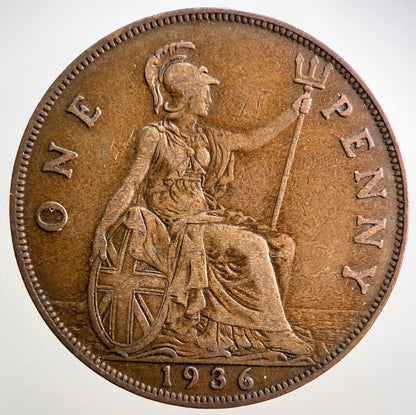 1936 George V Penny Coin | Fine Collectable Grade | a2936