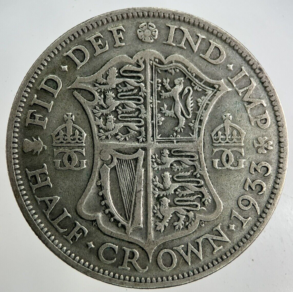 1933 George V Half - Crown Silver Coin | Fine Collectable Grade