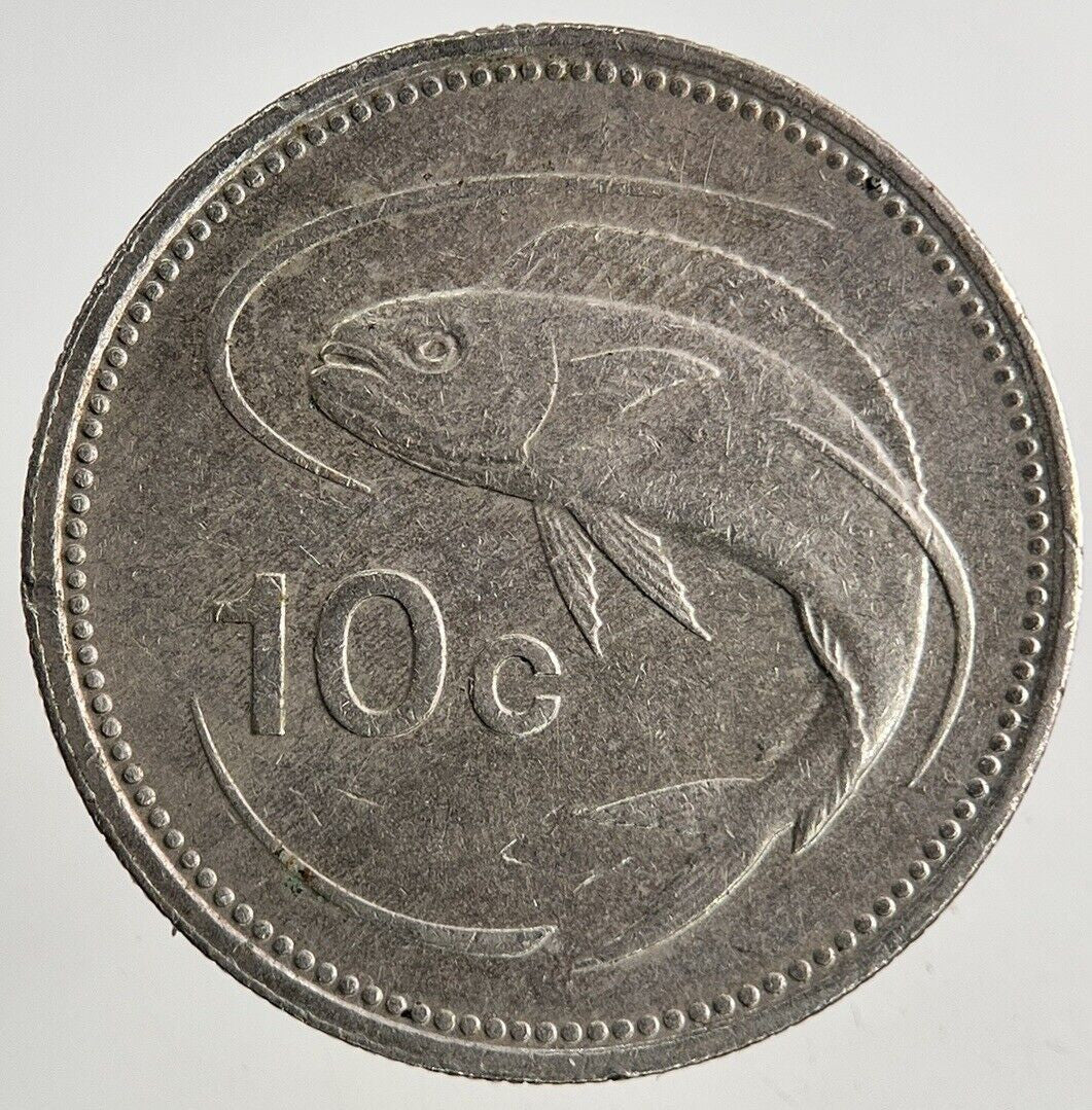 1986 Malta 10 Cents Coin | Fine Collectable Grade