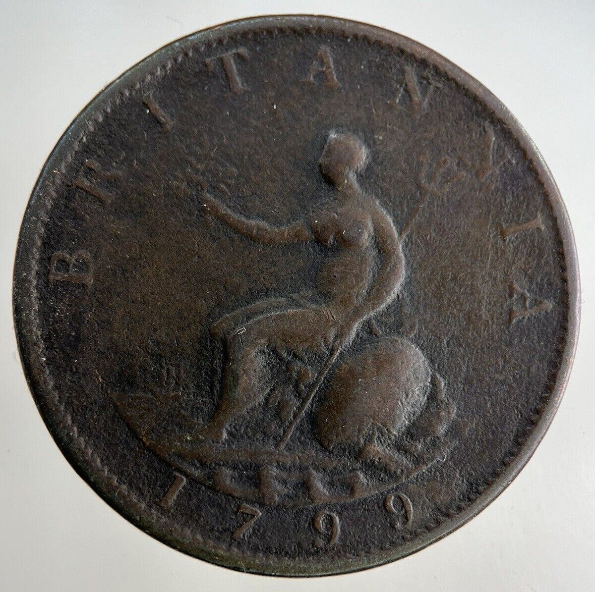 1799 George III 3rd Half - Penny Coin | Fine Collectable Grade