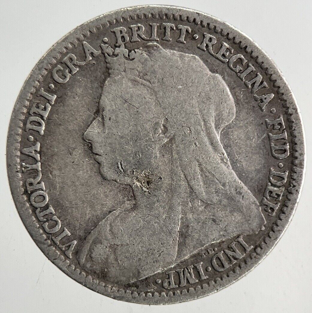 1896 Victoria Threepence Silver Coin | Fine Collectable Grade