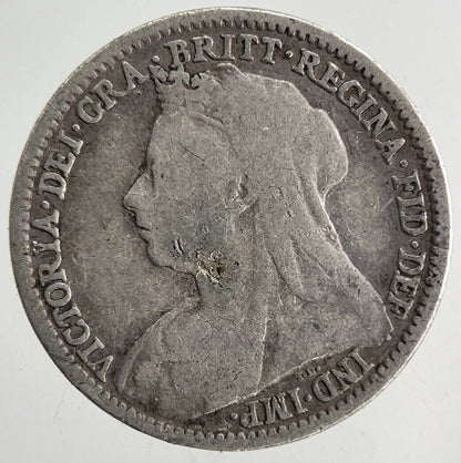 1896 Victoria Threepence Silver Coin | Fine Collectable Grade