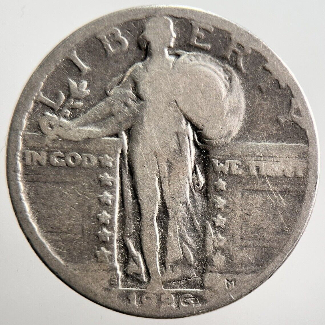 1926 - S US USA Standing Liberty Quarter Silver Coin | Collectable Grade | a3601