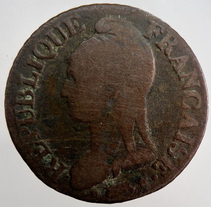 1799 - 1800 France Cinq 5 Centimes Cents Coin | Collectable Grade