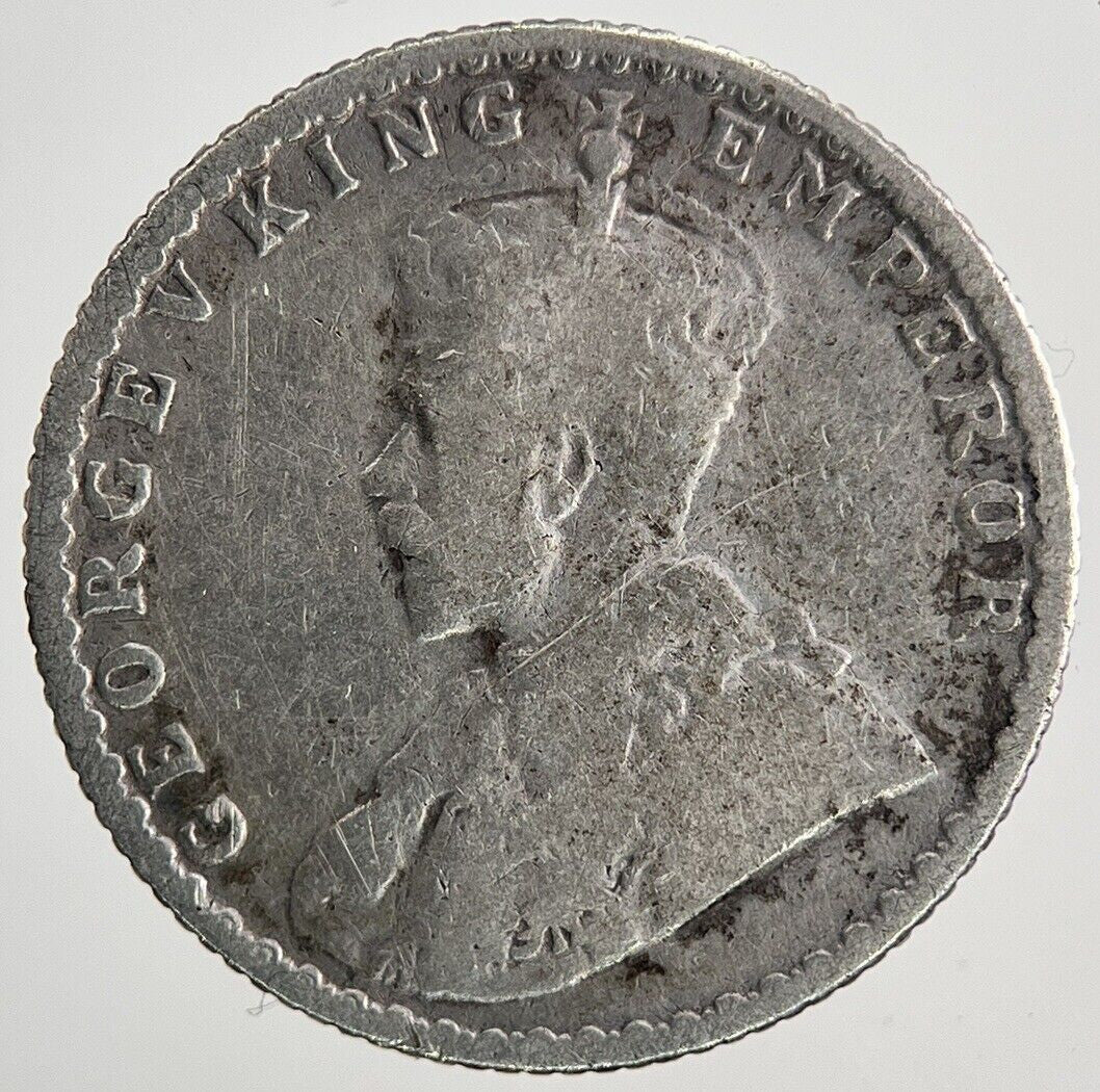 1915 India 1/4 Quarter Rupee Silver Coin | Collectable Grade | a6705
