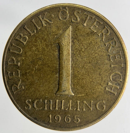 1965 Austria 1 Schilling Coin | Fine Collectable Grade