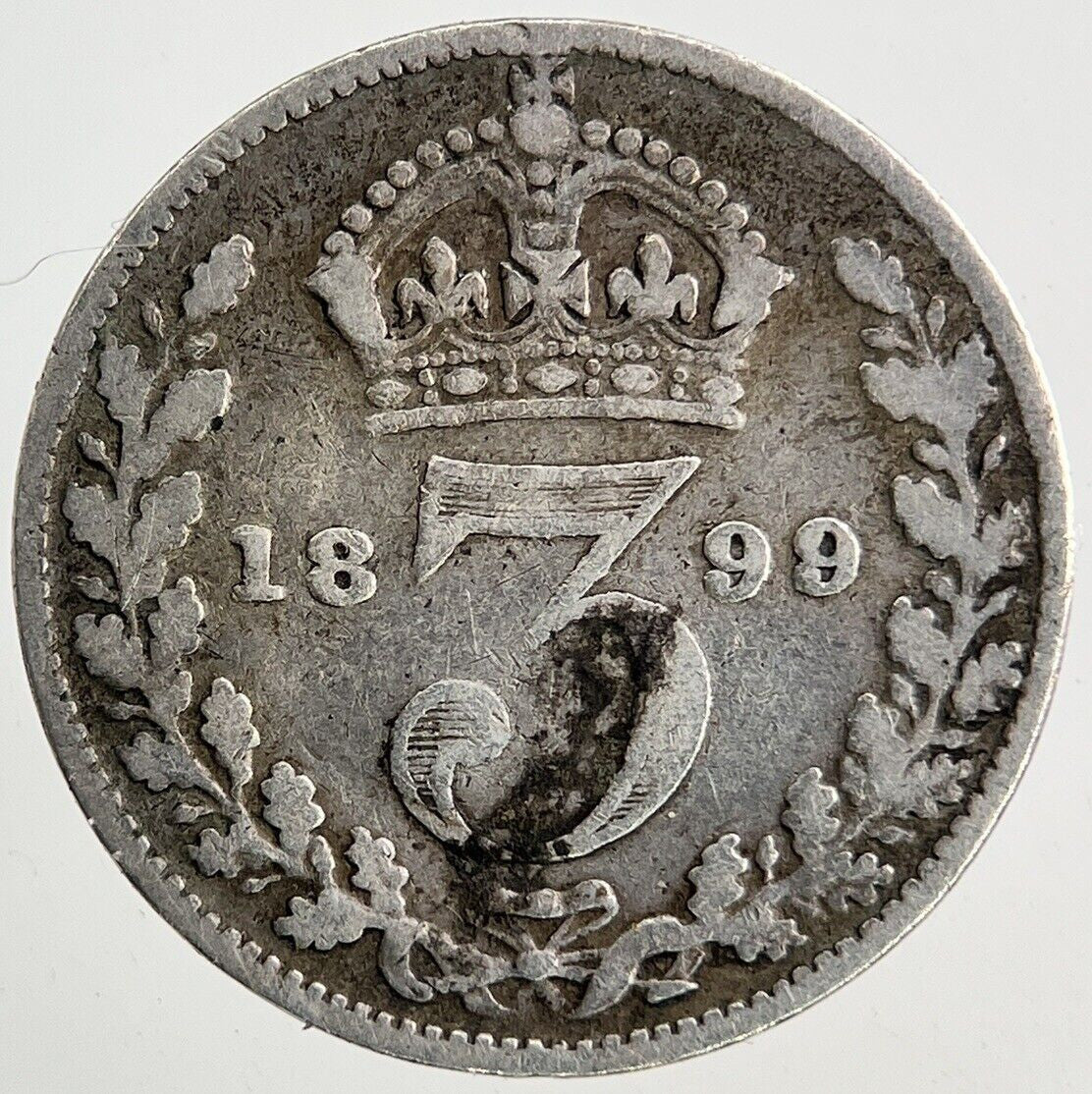 1899 Victoria Threepence Silver Coin | Fine Collectable Grade