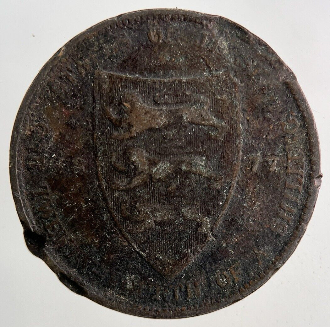 1877 Jersey One Twenty Fourth Of A Shilling 1/24th Coin | Collectable Grade