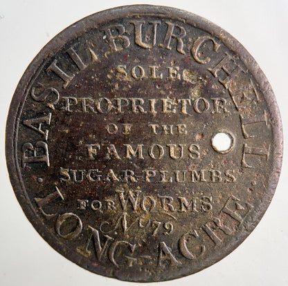 1700’s Basil Burchell Anodyne Necklace Coin Token | Very High Grade | a6561