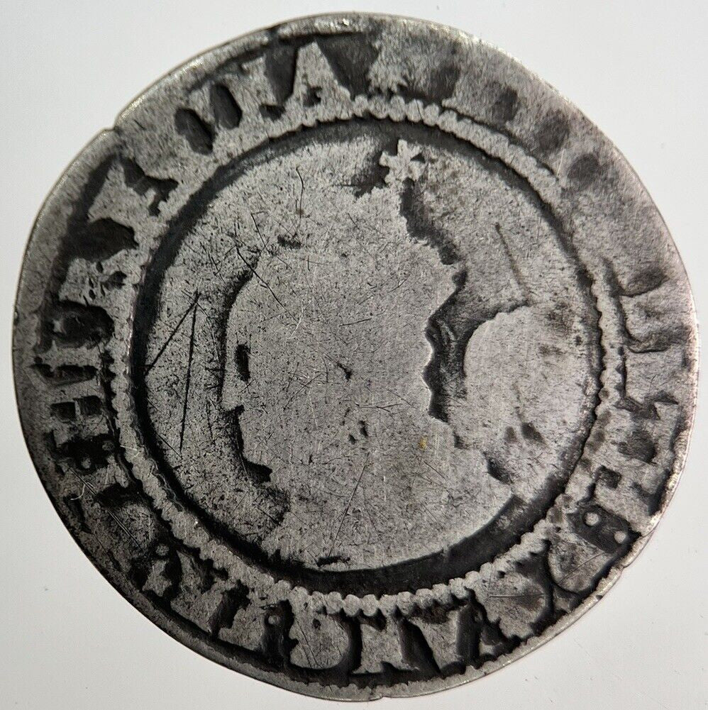 1576 Elizabeth I 1st Sixpence Hammered Silver Coin | Collectable Grade | a8133