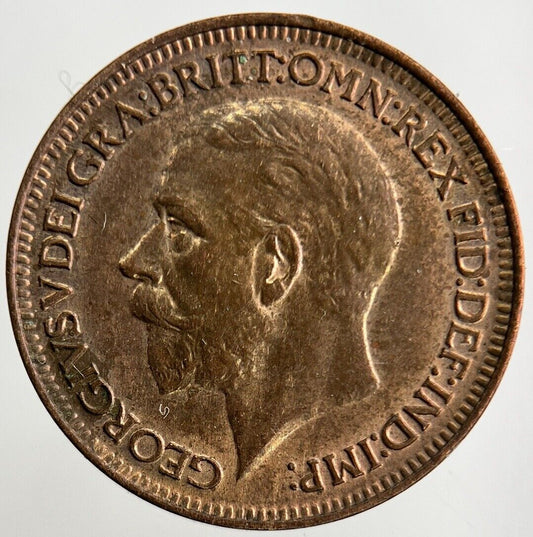 1927 George V Farthing Coin | UNC Uncirculated Grade
