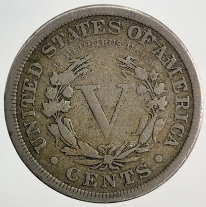 1883 US USA Liberty V 5 Cents Nickel Coin | Fine Collectable Grade