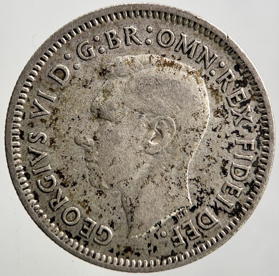 1951 Australia Sixpence Silver Coin | Fine Collectable Grade | a3447