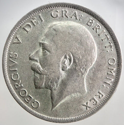 1916 George V Half - Crown Silver Coin | Fine Collectable Grade | a3978