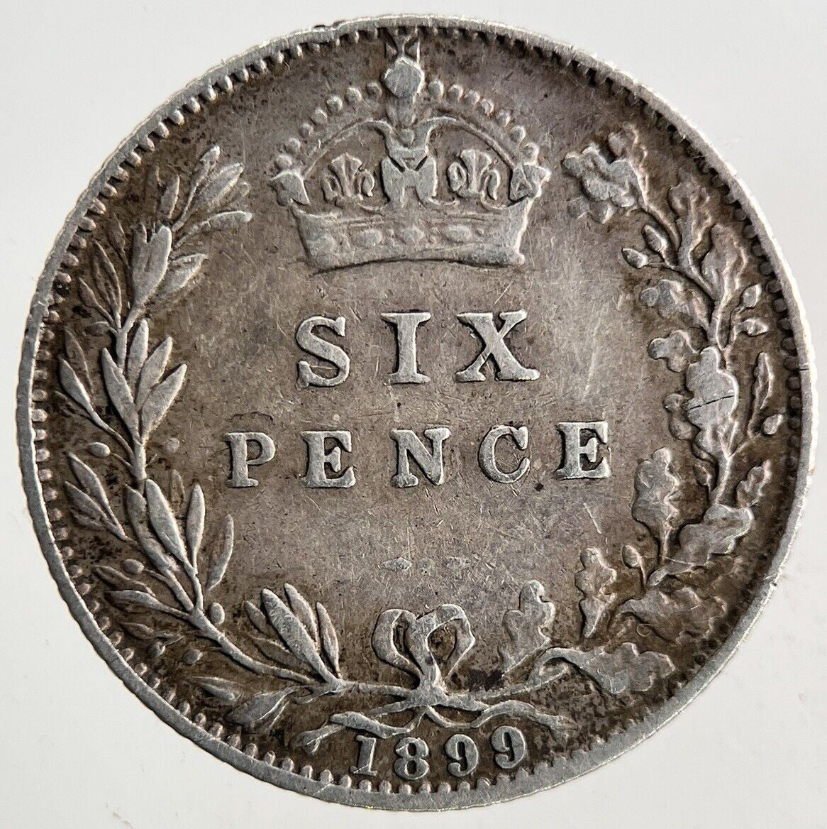 1899 Victoria Sixpence Silver Coin | Fine Collectable Grade