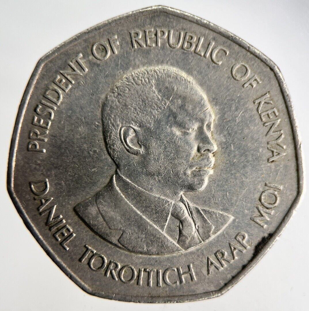 1985 Africa Kenya 5 Shillings Coin | Fine Collectable Grade