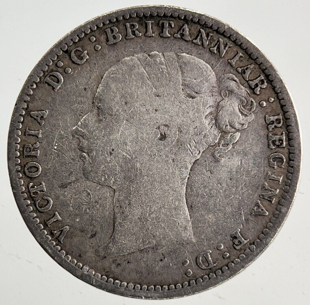 1886 Victoria Threepence Silver Coin | Fine Collectable Grade