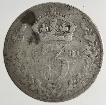 1900 Victoria Threepence Silver Coin | Collectable Grade