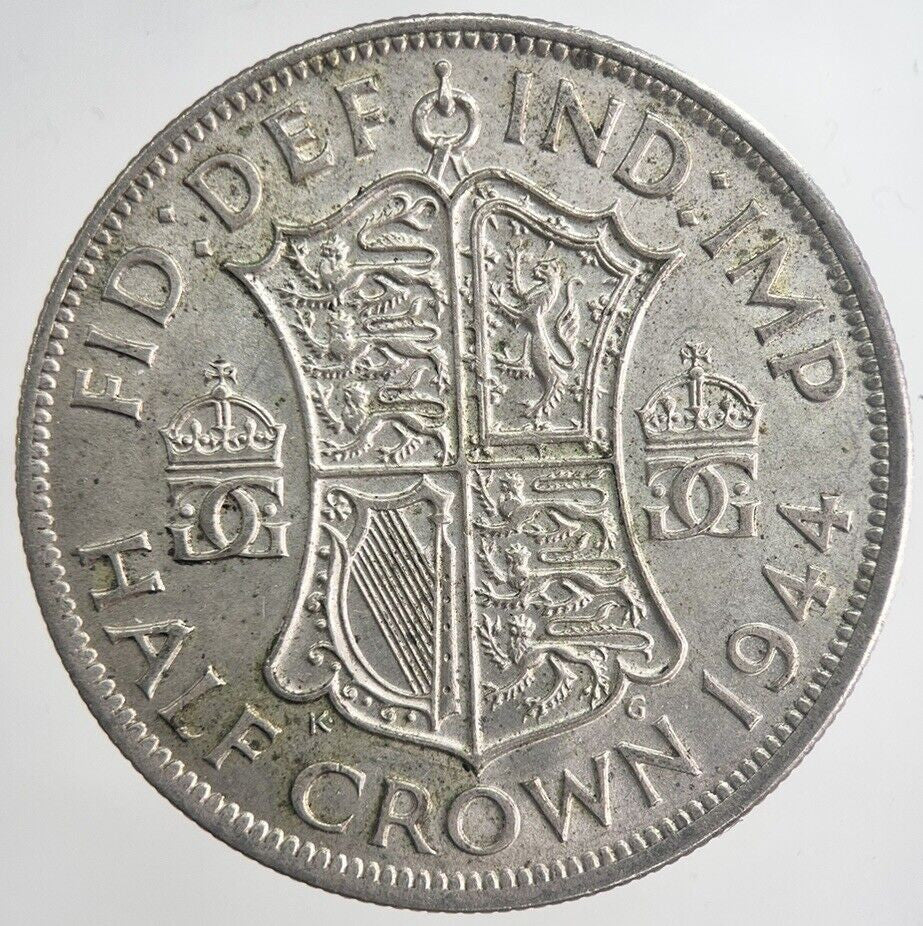 1944 George VI Half-Crown Silver Coin | Very High Grade | a6346